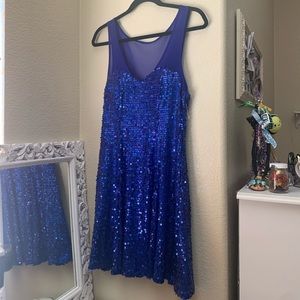 Charlotte Russe Blue Sequin Dress